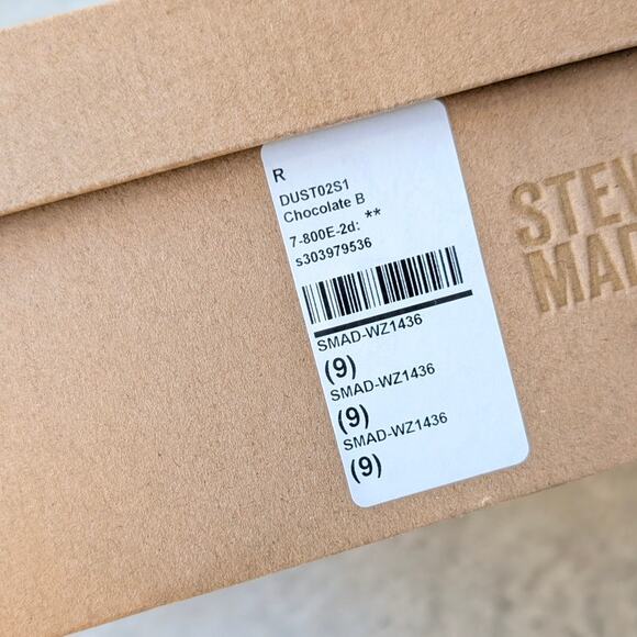 Steve Madden Dusty Chocolate Brown Leather Suede Ankle Bootie Boots, size 9 - Picture 8 of 9